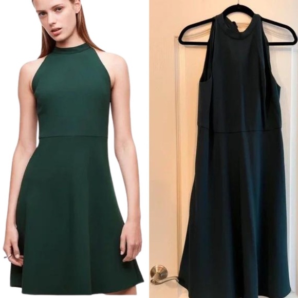 Babaton Aritzia Emerald Green Cocktail Dress, 10 - Picture 1 of 13